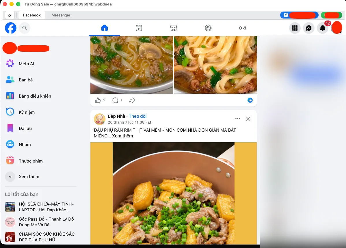Tìm khách có nhu cầu trong nhóm & trang